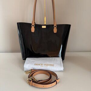 Frances Valentine Patent Leather TraxTote Like New - Perfect Tote - L/N